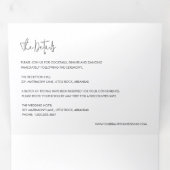 Modern Elegant Photo Wedding Dreifach Gefaltete Einladung (Innen Erste Seite)