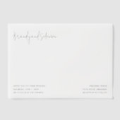 Modern Elegant Photo Wedding Pergament Einladungen (Vorderseite)