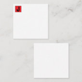 Modern Elegant Plain Professional Monogram Begleitkarte (Vorne/Hinten)