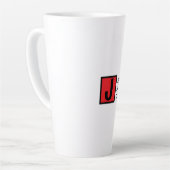 Modern Elegant Plain Professional Name Monogram Milchtasse (Linke Ecke)
