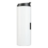 Modern Elegant Plain Professional Name Monogram Thermosbecher (Nach links gedreht)