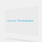 Modern Elegant Plain Simple Professional Name Acrylschild (Winkel)