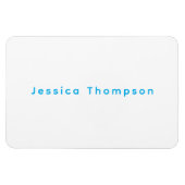 Modern Elegant Plain Simple Professional Name Magnet (Horizontal)