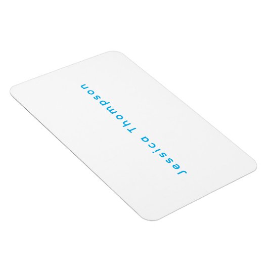 Modern Elegant Plain Simple Professional Name Magnet (Rechte Seite)