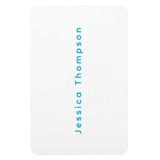 Modern Elegant Plain Simple Professional Name Magnet (Vertikal)