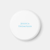 Modern Elegant Plain Simple Professional Name Magnet (Vorne)