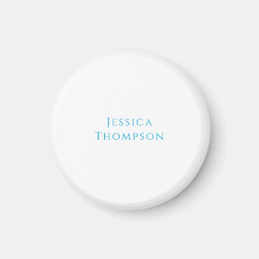 Modern Elegant Plain Simple Professional Name Magnet (Vorne)