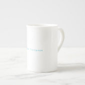 Modern Elegant Plain Simple Professional Name Porzellantasse (Vorderseite Rechts)