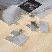 Modern Elegant Pregnancy Announcement  Puzzle (Seite)