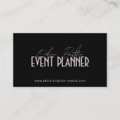 Modern Elegant Professional Event Planner Visitenkarte (Vorderseite)