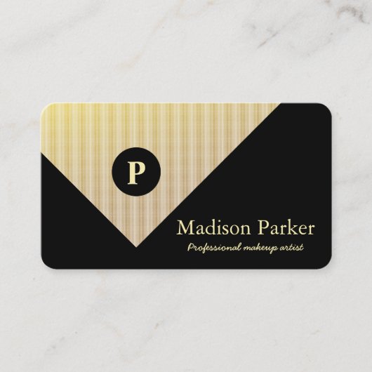 Modern Elegant Professional Gold Visitenkarte (Vorderseite)