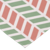 Modern elegant red green pastel Christmas Tischdecke (Schrägansicht)