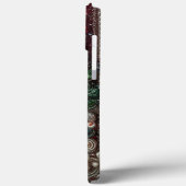 Modern elegant red green pearls Valentine’s Day Case-Mate iPhone Hülle (Rückseite / Links)