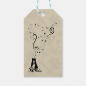 modern elegant romantisch goldfarben Danke, Gesche Geschenkanhänger (Rückseite)