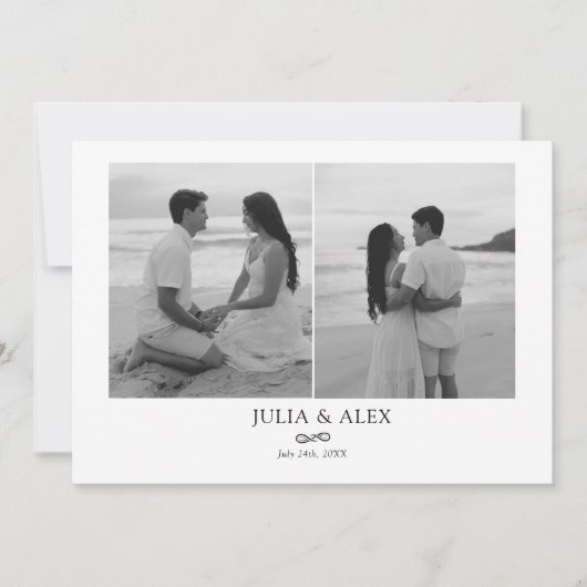 Modern Elegant Save the Date (Vorderseite)