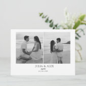 Modern Elegant Save the Date (Stehend Vorderseite)