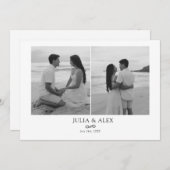 Modern Elegant Save the Date (Vorne/Hinten)
