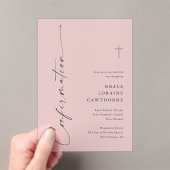 Modern Elegant Script Confirmation Acryleinladungen (Insitu (Handheld))