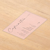 Modern Elegant Script Confirmation Acryleinladungen (Ablage )