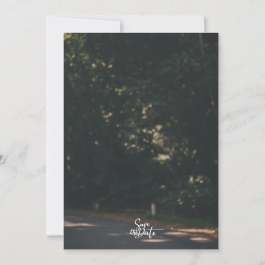 Modern Elegant Script Custom Photo Wedding  Einladung (Rückseite)