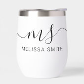 Modern Elegant Script Initial Monogram (Links)