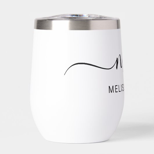 Modern Elegant Script Initial Monogram (Vorderseite)