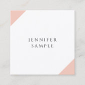 Modern Elegant Simple Design Template Luxury Quadratische Visitenkarte (Vorderseite)