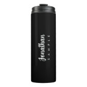 Modern Elegant Simple Template Typografy Name Thermosbecher (Vorderseite)