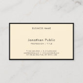 Modern Elegant Simple Typography Script Luxury Visitenkarte (Rückseite)