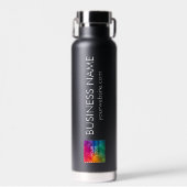 Modern Elegant Simple Upload Your Business Logo Trinkflasche (Vorne)