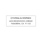 Modern Elegant Simple Wedding Return Address Permastempel (Design)