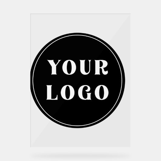 Modern, elegant, stilvoll und anpassbar acrylschild (Vorderseite)