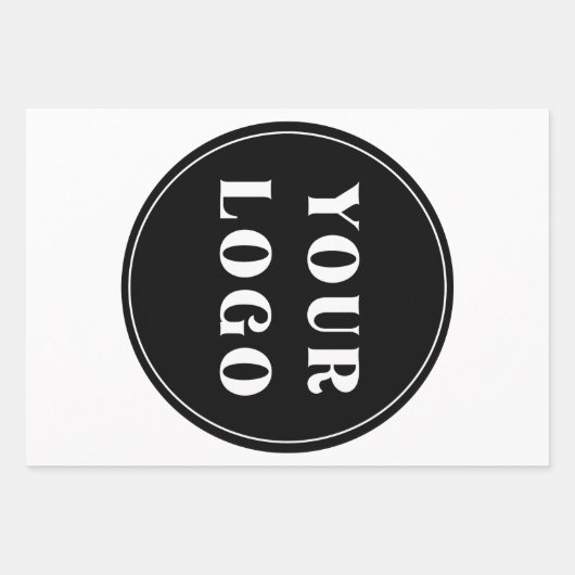 Modern, elegant, stilvoll und anpassbar geschenkpapier set (Vorderseite)