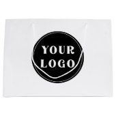 Modern, elegant, stilvoll und anpassbar große geschenktüte (Vorderseite)