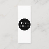 Modern, elegant, stilvoll und anpassbar mini visitenkarte (Vorderseite)