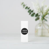 Modern, elegant, stilvoll und anpassbar mini visitenkarte (Stehend Vorderseite)