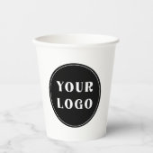 Modern, elegant, stilvoll und anpassbar pappbecher (Vorderseite)