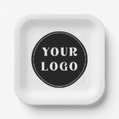 Modern, elegant, stilvoll und anpassbar pappteller (Vorderseite)