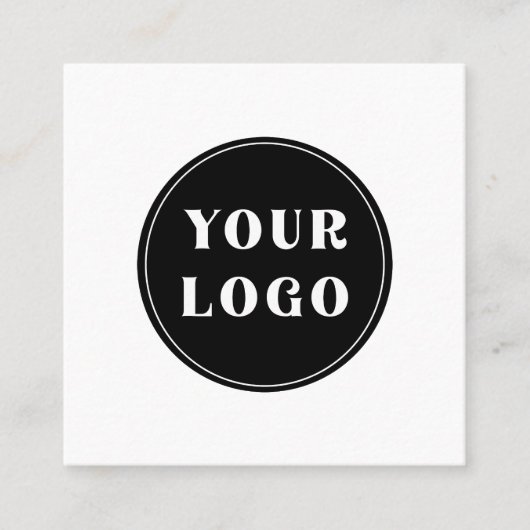 Modern, elegant, stilvoll und anpassbar quadratische visitenkarte (Vorderseite)