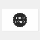 Modern, elegant, stilvoll und anpassbar rechteckiger aufkleber (Vorderseite)