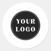 Modern, elegant, stilvoll und anpassbar runder aufkleber (Vorderseite)