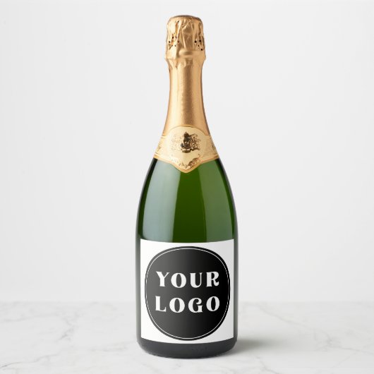 Modern, elegant, stilvoll und anpassbar schaumweinetikett (Vorderseite)