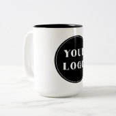 Modern, elegant, stilvoll und anpassbar zweifarbige tasse (Vorderseite Links)