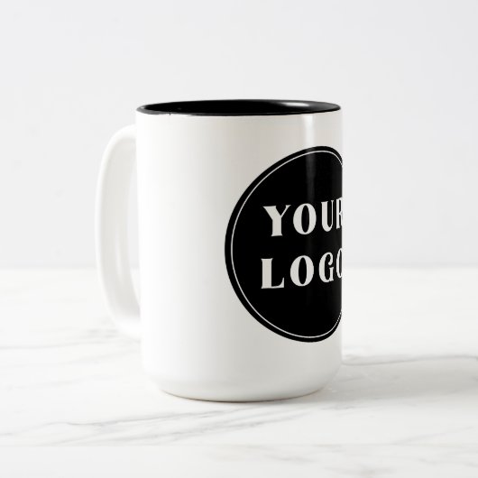 Modern, elegant, stilvoll und anpassbar zweifarbige tasse (Vorderseite Links)