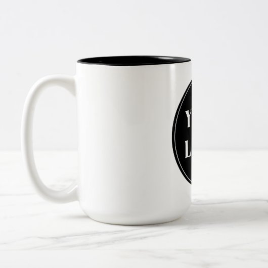 Modern, elegant, stilvoll und anpassbar zweifarbige tasse (Links)