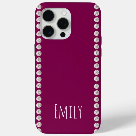 Modern elegant süß einfach glänzend Case-Mate iPhone hülle (Rückseite)