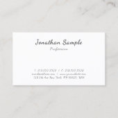 Modern Elegant Template Calligraphy Script Sleek Visitenkarte (Vorderseite)