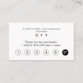 Modern Elegant Texture Light Grey Beauty Treuekarte (Rückseite)