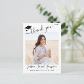 MODERN ELEGANT THANK YOU-SKALA ANKÜNDIGUNGSPOSTKARTE (Stehend Vorderseite)
