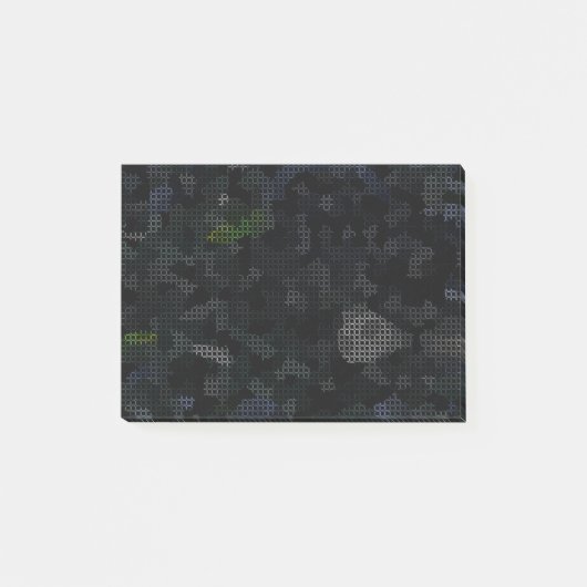 MODERN_ELEGANT_THE ABSTRAKT_ART_BLACK POST-IT KLEBEZETTEL (Vorderseite)